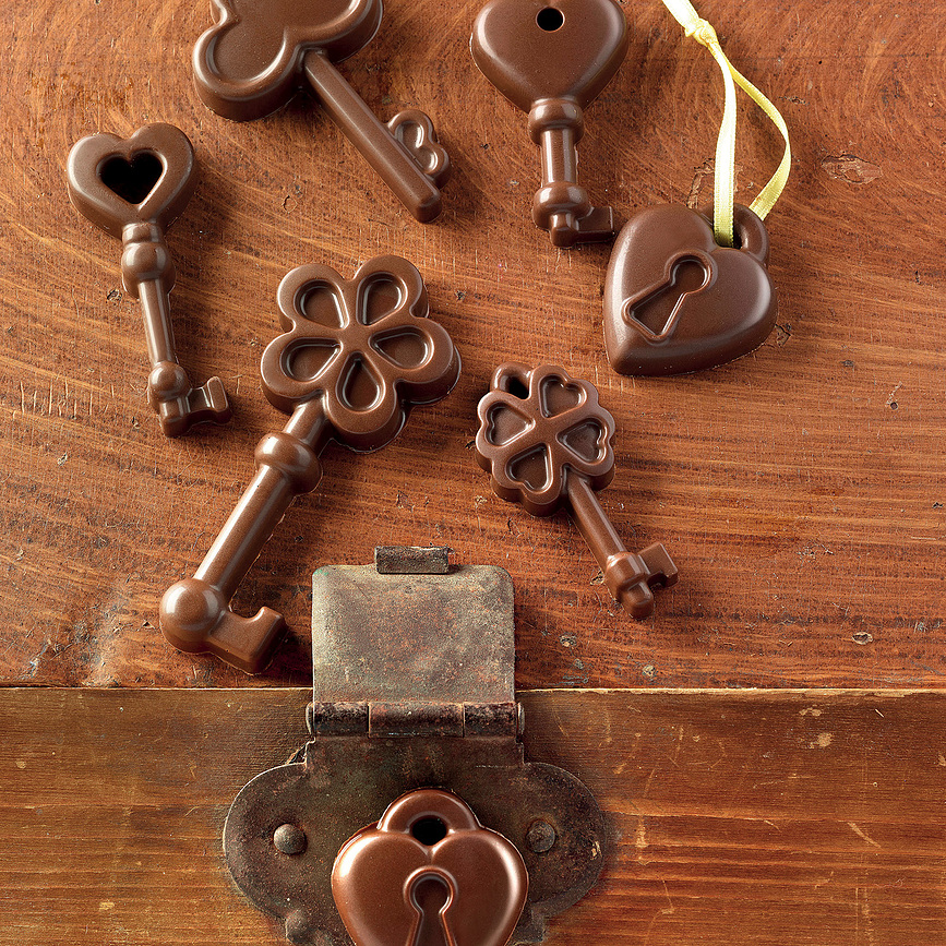 Molde de silicona para chocolates Scg33 Choco Keys