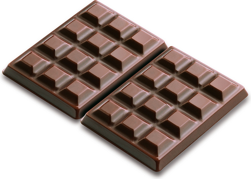 Molde de silicona Scg11 Tablette, para chocolates