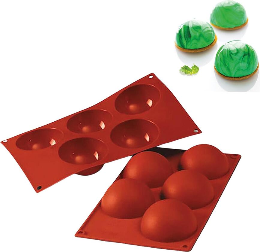 Molde de silicona Semisfera, para repostería