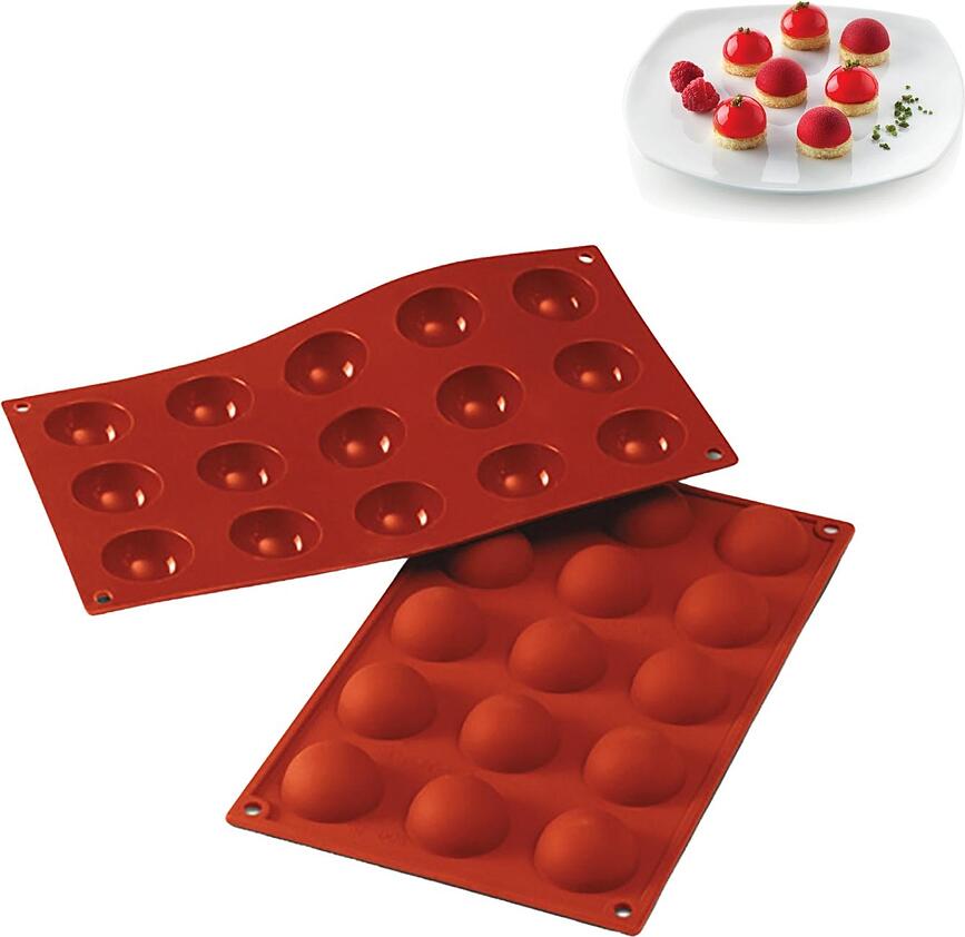 Molde de silicona Semisfera, para repostería