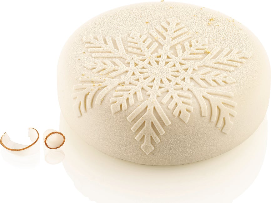 Molde de silicona Silikomart, diseño copo de nieve