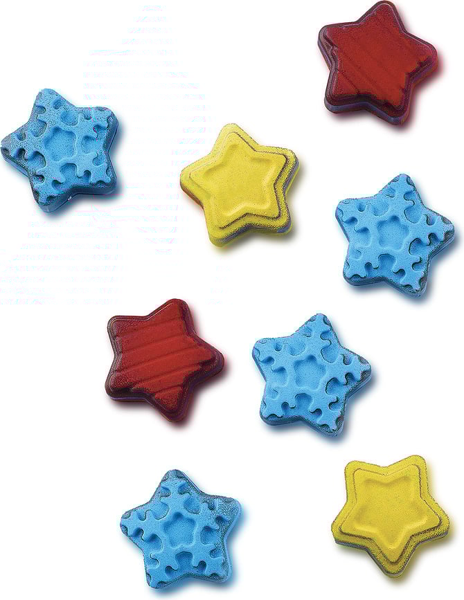 Molde para Bombones de silicona Scg45 Winter Stars, diseño de estrellas