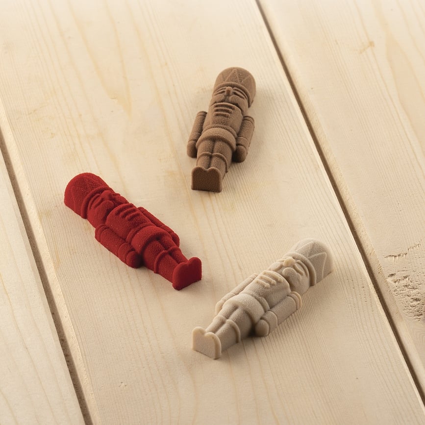 Molde para bombones de silicona Silikomart, diseño Cascanueces