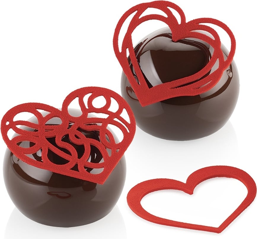 Molde para Bombones de silicona Silikomart, diseño corazones