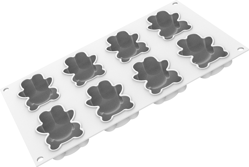 Molde para bombones de silicona Silikomart, diseño de ositos