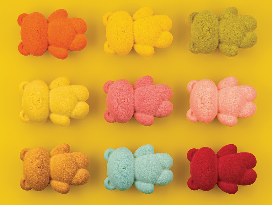 Molde para bombones de silicona Silikomart, diseño de ositos