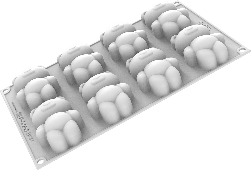 Molde para bombones de silicona Silikomart, diseño de ositos