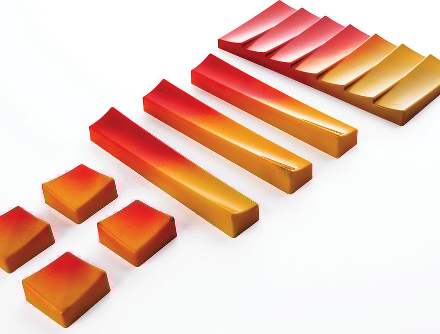 Molde para bombones de tritan Onda T