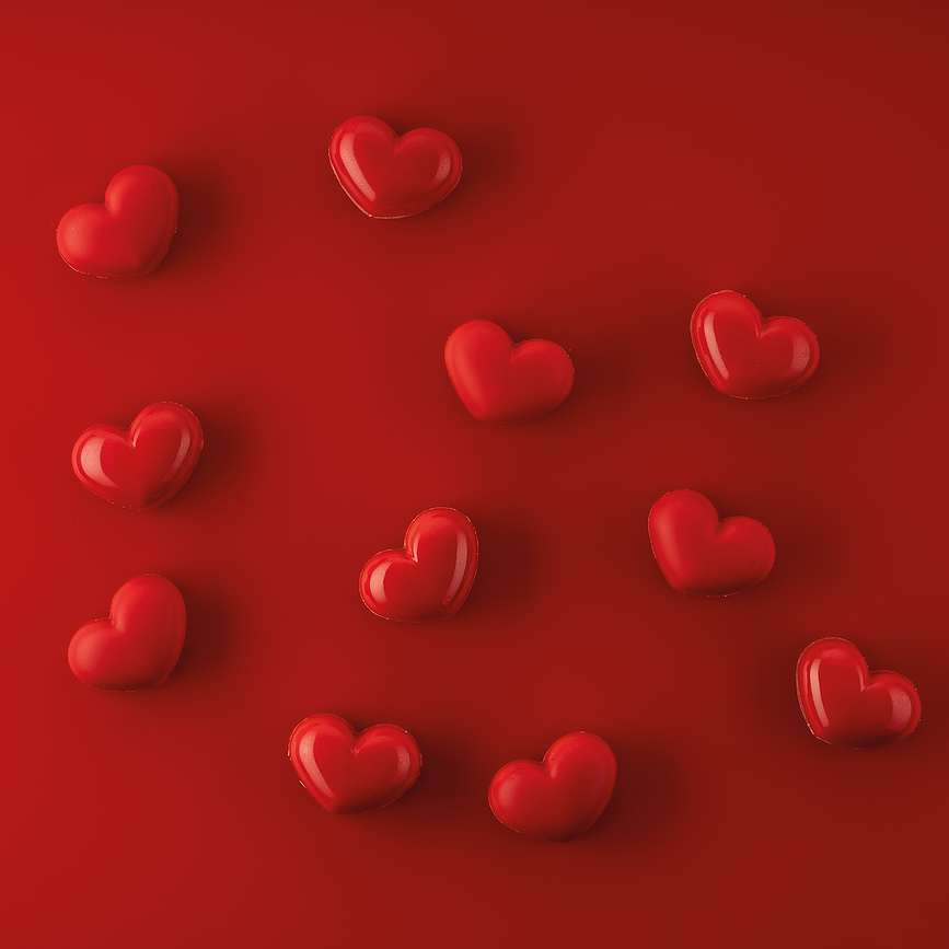Molde para bombones Kit Cuore 01, forma de corazón