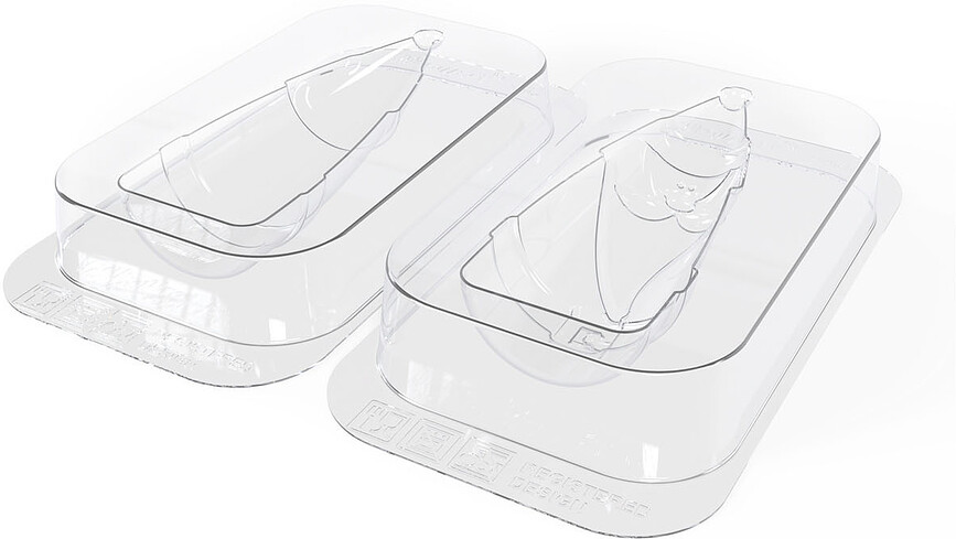 Molde para chocolate Frosty, 2 piezas