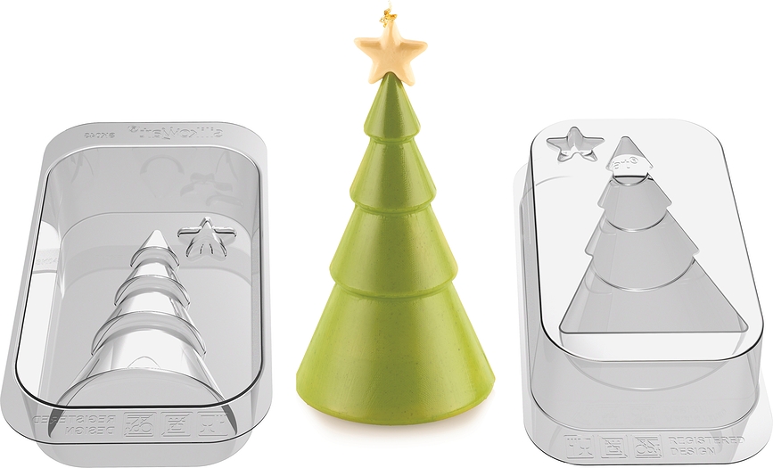 Molde para chocolate Winter Tree, de silicona