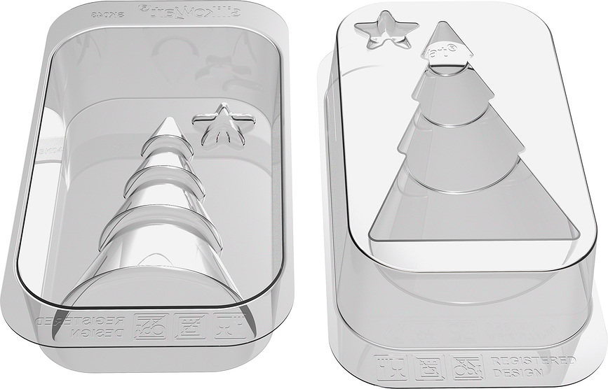 Molde para chocolate Winter Tree, de silicona