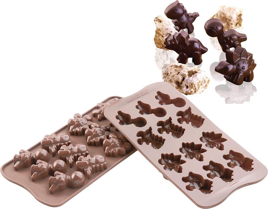 Molde para Chocolates de silicona Dino Scg16