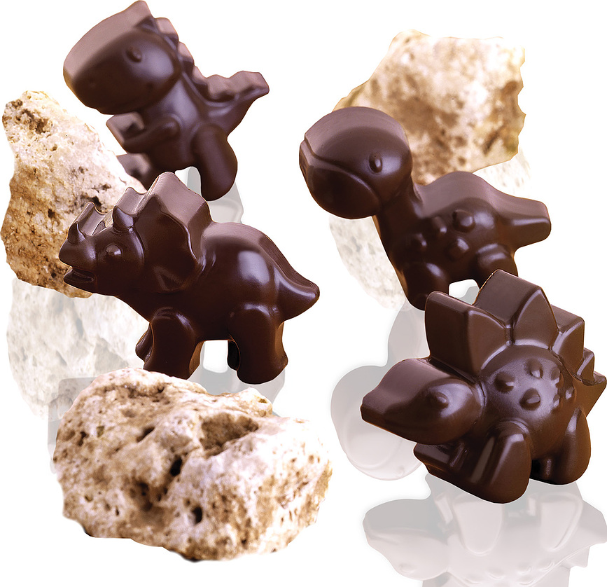 Molde para Chocolates de silicona Dino Scg16