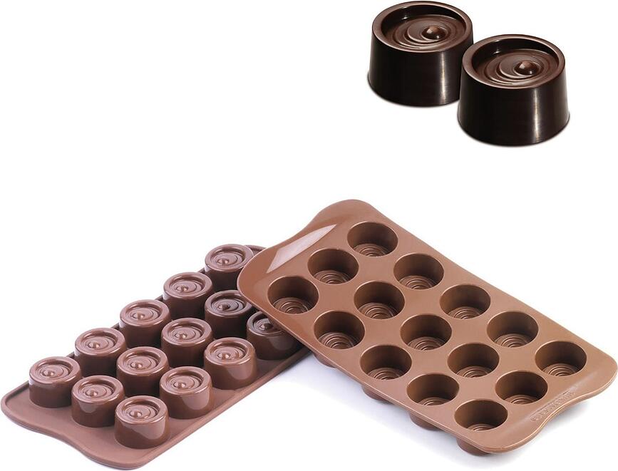 Molde para Chocolates Scg04 Vertigo, de silicona