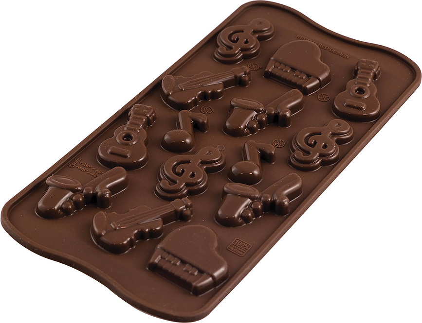 Molde para Chocolates Scg43 Choco Melody, de silicona
