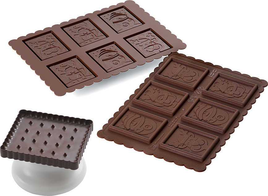 Molde para galletas de silicona Ckc01 Snowman Slim