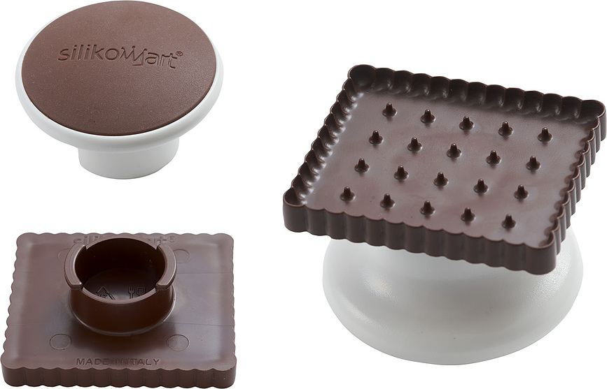 Molde para galletas de silicona Ckc01 Snowman Slim