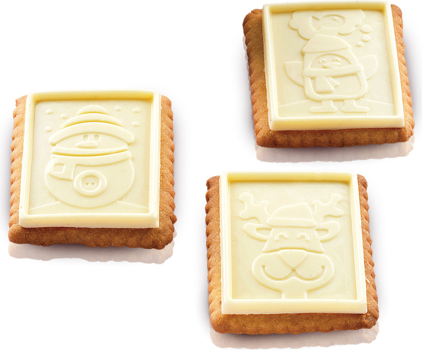 Molde para galletas de silicona Ckc01 Snowman Slim