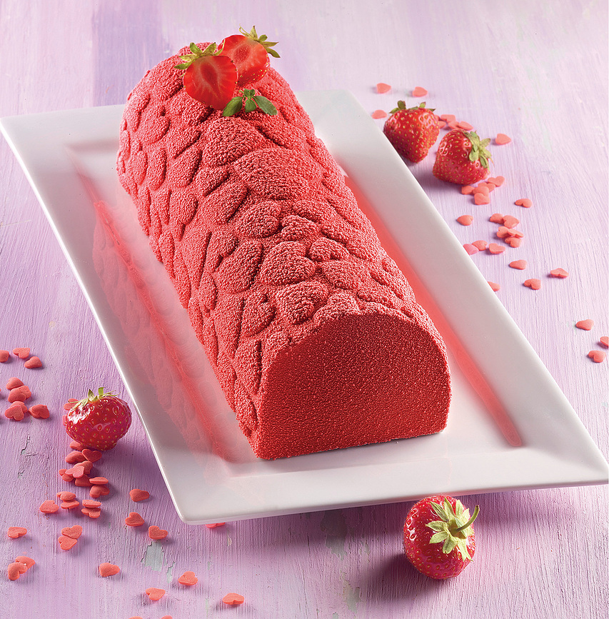 Molde para Tarta Magic Love, con tapete estructurado para decoración, Set de 2 piezas