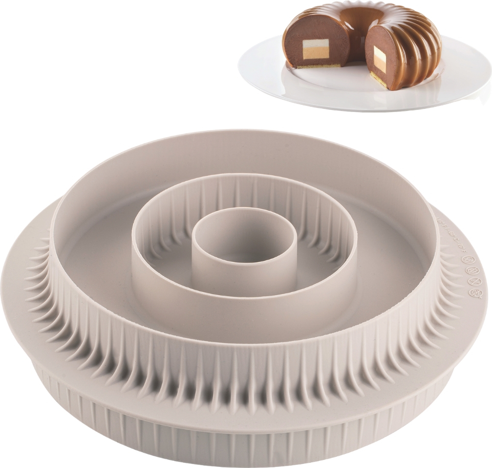 Multi-Inserto Round Dough pans silicone - Silikomart 20.405.13.0065