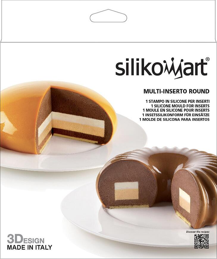 Multi-Inserto Round Kalup za kolače silikonski