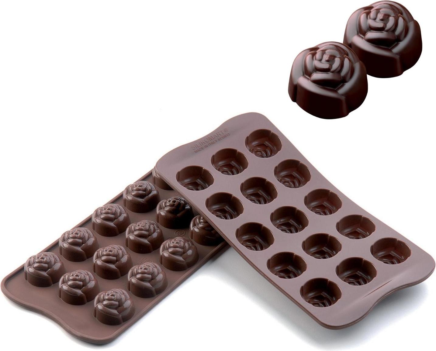 Schokoladenformen & Zubehör Scg13 Rose Form Für Schoko-Pralinen Silikon