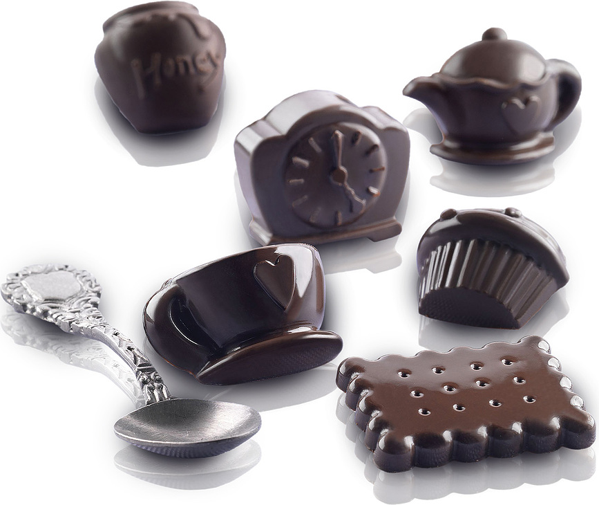 Scg17 Teatime Moule à Chocolats, en silicone