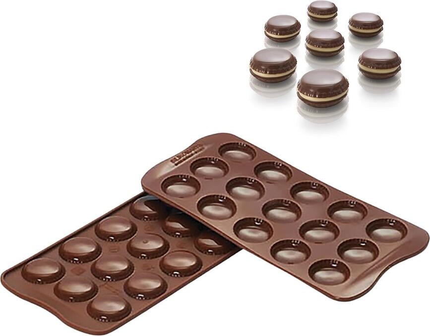 Scg21 Choco Macaron Form für Schoko-Pralinen Silikon