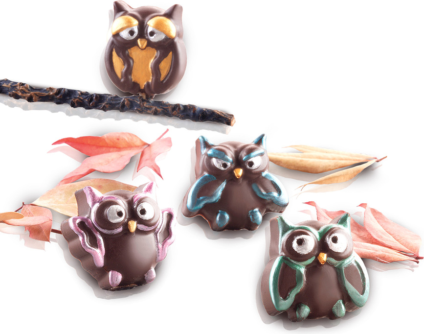 Scg26 Choco Gufi Model za čokolado, silikonski