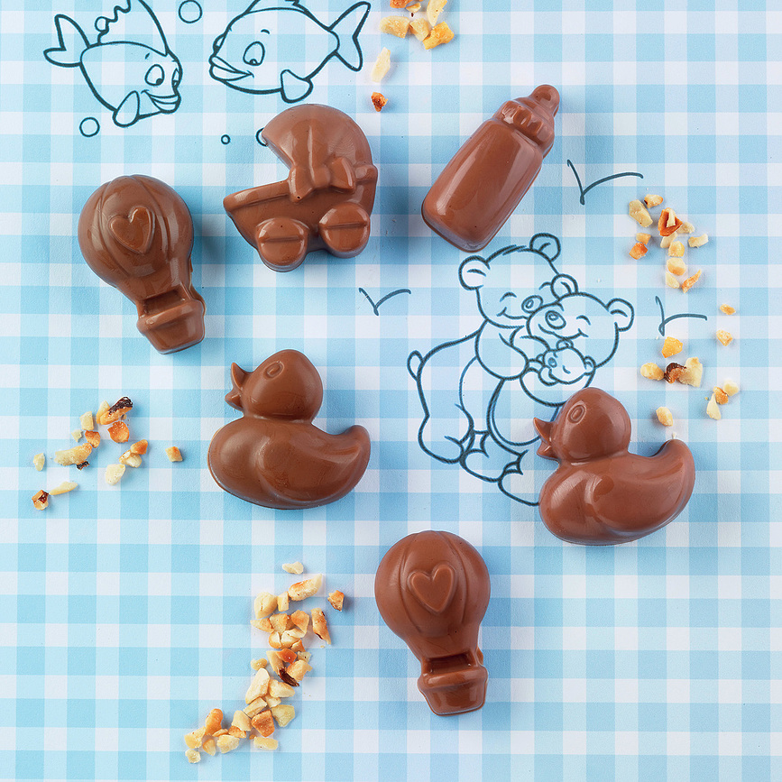 Scg31 Choco Baby Καλούπι, σιλικόνης, για σοκολατάκια