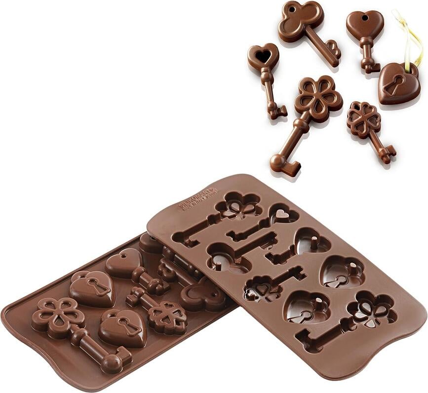 Scg33 Choco Keys Form für Schoko-Pralinen Silikon