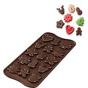 Scg41 Xmas Choco Buttons Chocolate mould silicone