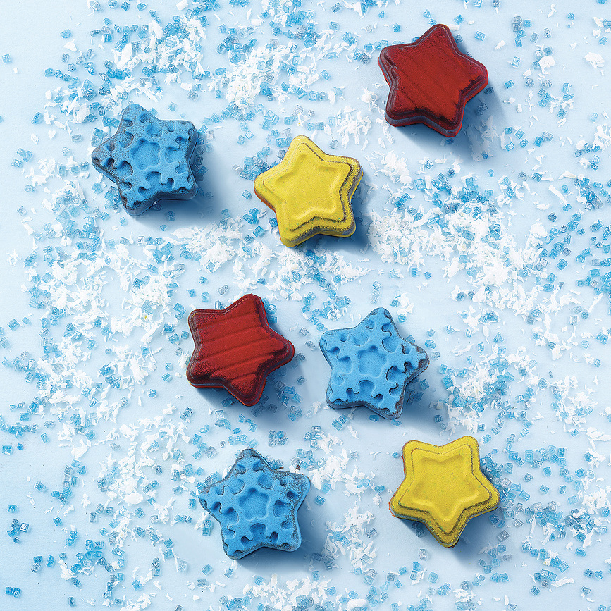 Scg45 Winter Stars Moule à Chocolats, en silicone