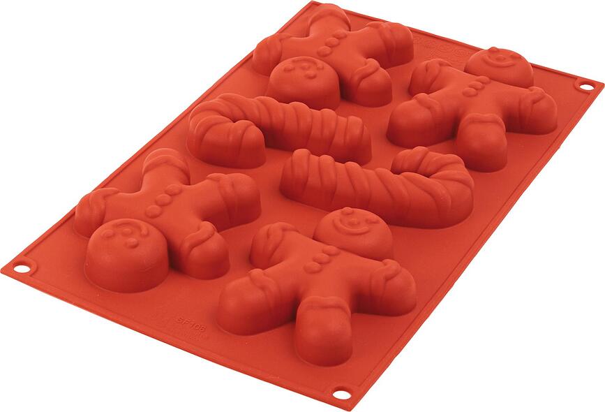 Sf106 Moule à Pâtisserie pour bonhomme de pain d'épice, en silicone