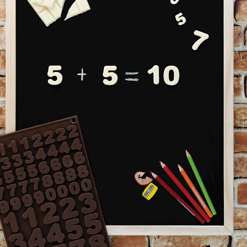 Sf174 Choco 123 Φόρμα για σοκολατάκια, σιλικόνης