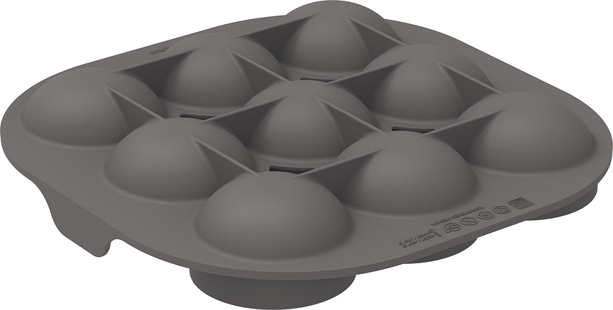 Silfry Moule à Œufs en silicone, gris