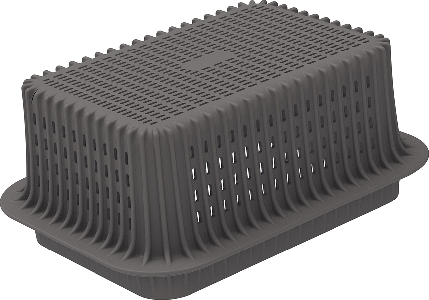 Silfry Φόρμα Ψωμιού, σιλικόνης, 10 x 15 εκ., γκρι