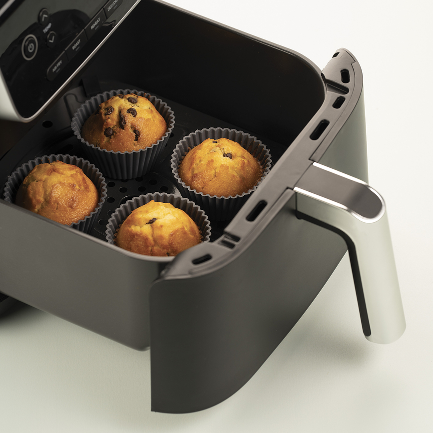 Silfry Θήκες για Μάφιν σιλικόνης, γκρι, 6 τμχ