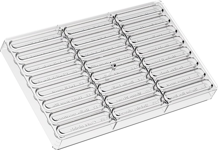 Silikomart Adventni koledar s pekačem in podstavki za čokoladice, 4-delni set