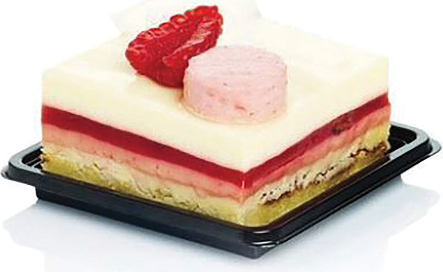 Silikomart Bankett-Tabletts für Kuchen 5,8 cm quadratisch schwarz 100 St