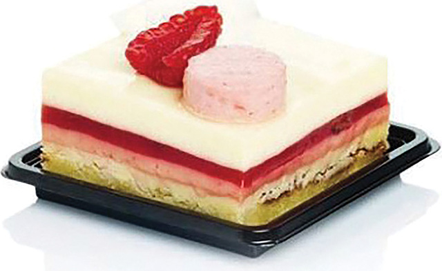 Silikomart Bankett-Tabletts für Kuchen 5,8 cm quadratisch schwarz 100 St