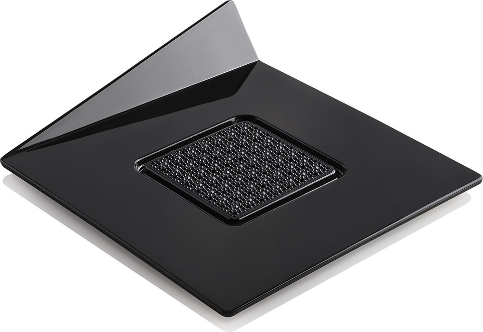 Silikomart Bankett-Tabletts für Kuchen 8,3 cm quadratisch schwarz 100 St.