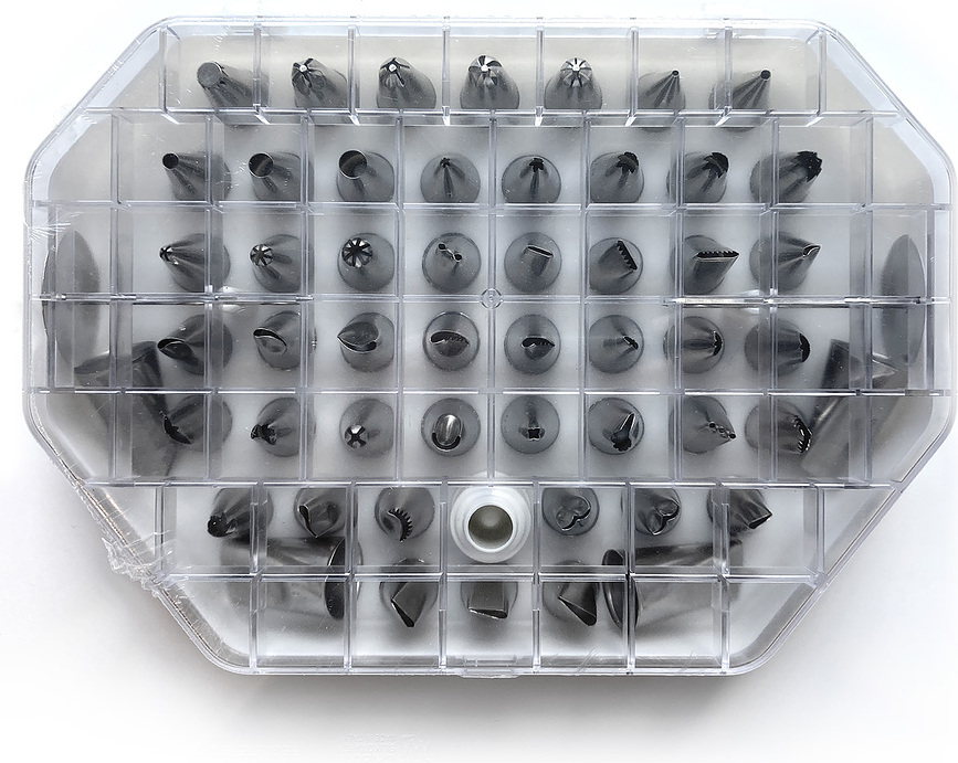 Silikomart Bos52 Set de Douilles de Pâtisserie, Lot de 52