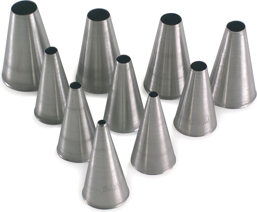 Silikomart Bs10T Douilles de Pâtisserie, Lot de 10