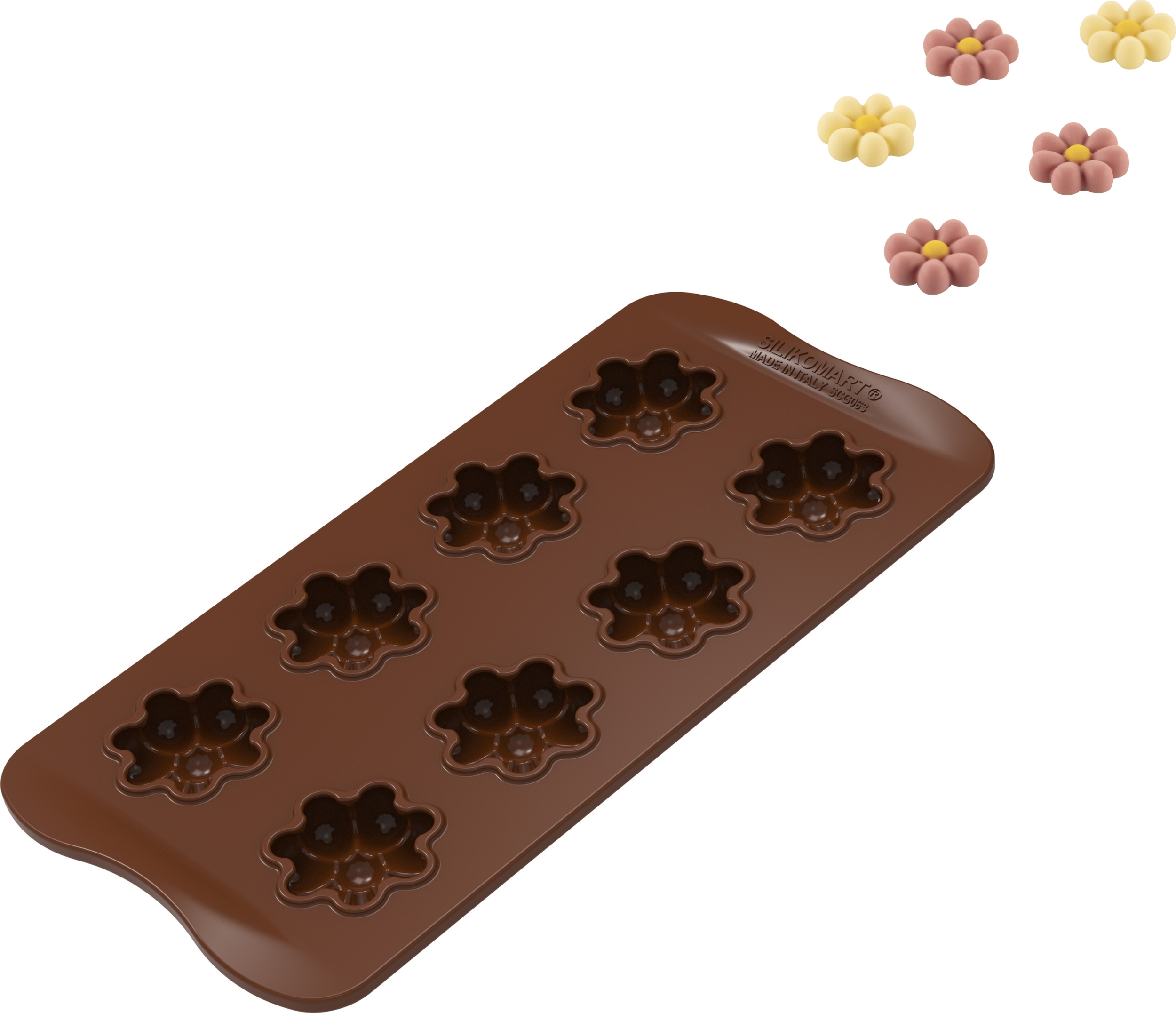 Silikomart Choco Flower Form für Schoko-Pralinen Silikon