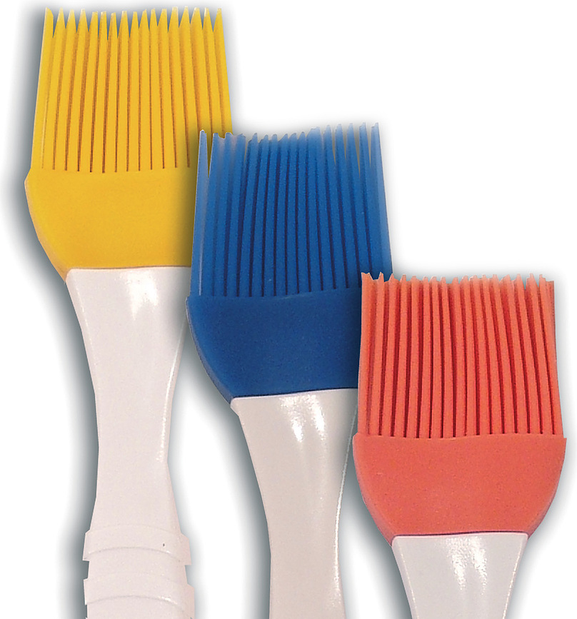 Silikomart Čopič za testo S, oranžen, silikonski