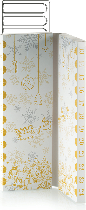 Silikomart Ημερολόγιο Advent με φόρμα και βάσεις για σοκολατάκια, 4 τμχ