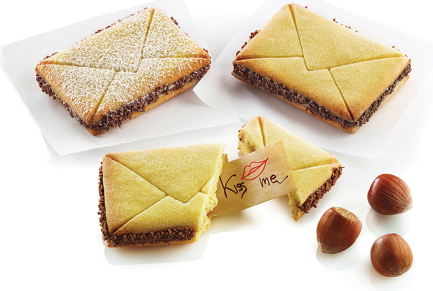 Silikomart Moule à Fortune Cookie, forme enveloppe