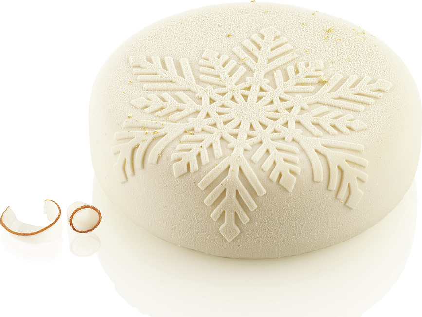 Silikomart Moule à Gâteau en silicone, motif flocon de neige